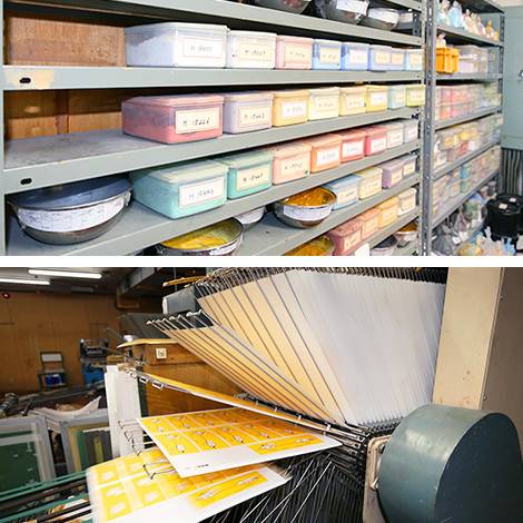 転写紙印刷の主な工程