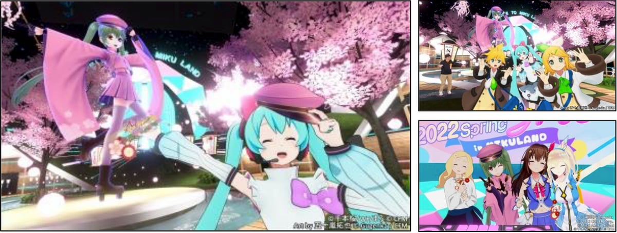 千本桜のメタバースで初音ミクとお花見 『MIKU LAND 2022 YOSAKURA 