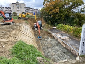 四條畷市田原台宅造着工