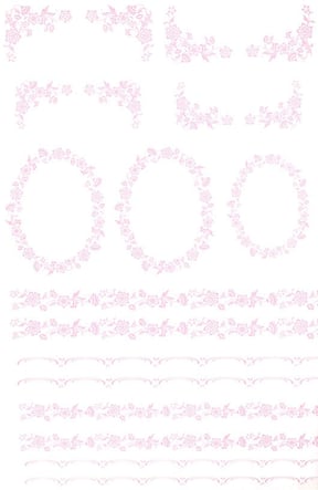 唐草　ピンク（420 x 300）