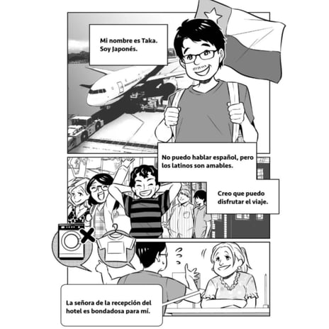 外国人向け　コマ割り漫画