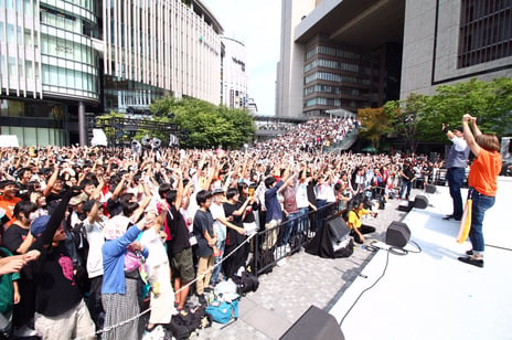 全国7か所をめぐるツアー最終日！
『#コンパスフェス 街キャラバン2019』
大阪･うめきた広場に延べ18,000人が集結
～VTuber･猫宮ひなたやDJデルミンが生出演！～